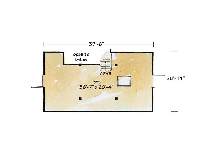 2nd Floor Plan, 066B-0001
