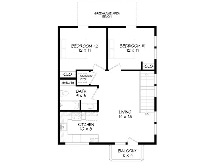 2nd Floor Plan, 062G-0358