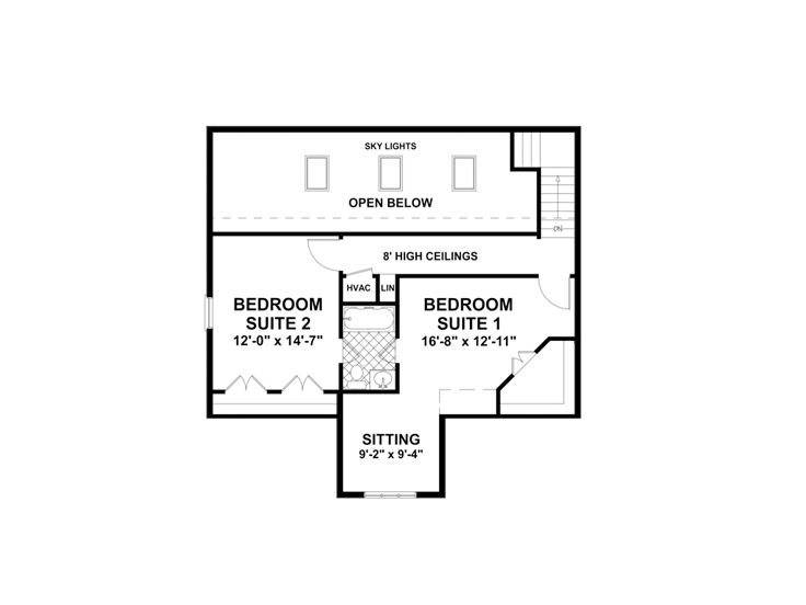 2nd Floor Plan, 007G-0018