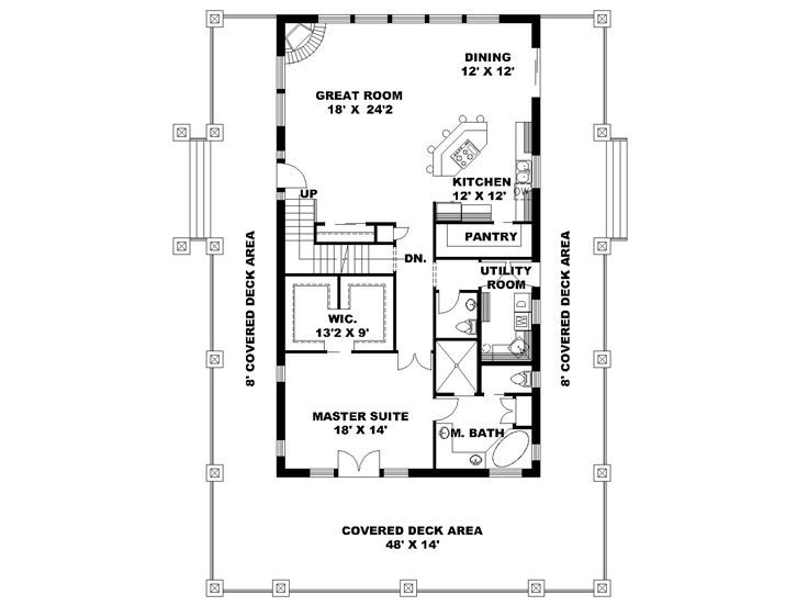  1st Floor Plan, 012G-0135