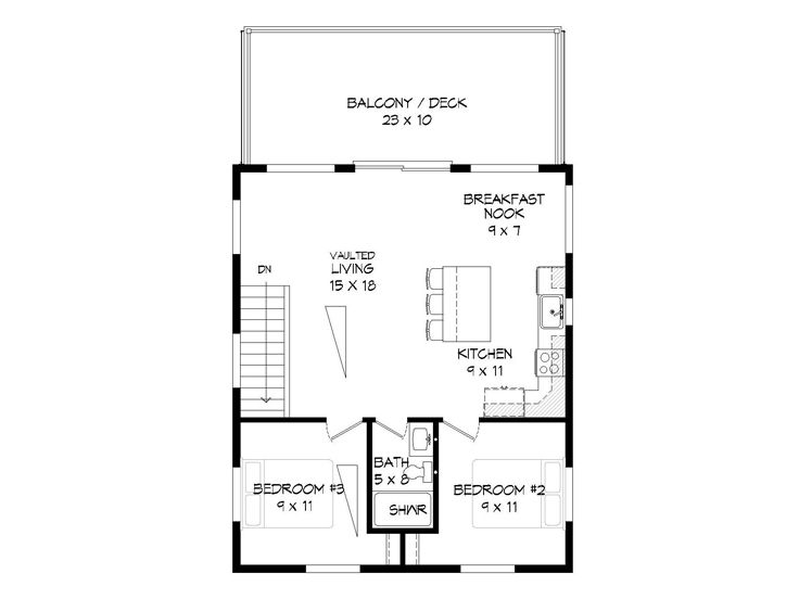 2nd Floor Plan, 062G-0138