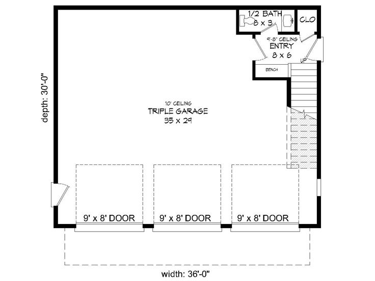 1st Floor Plan, 062G-0137