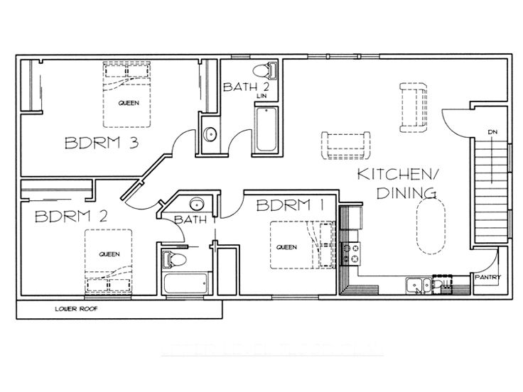 2nd Floor Plan, 012G-0022