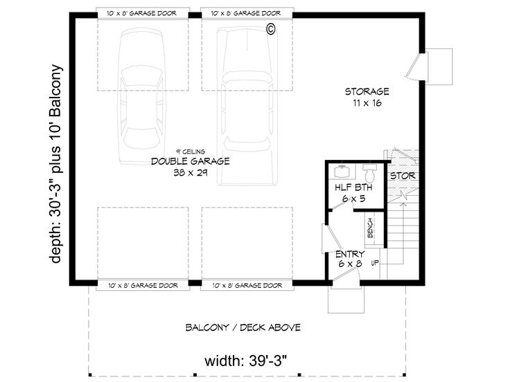 1st Floor Plan, 062G-0238