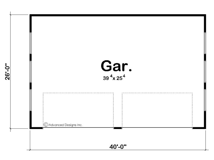 4-Car Garage Plans | Modern Four-Car Garage Plan Design ...