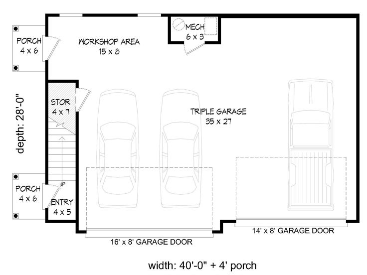 1st Floor Plan, 062G-0335