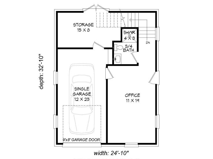 1st Floor Plan, 062G-0075