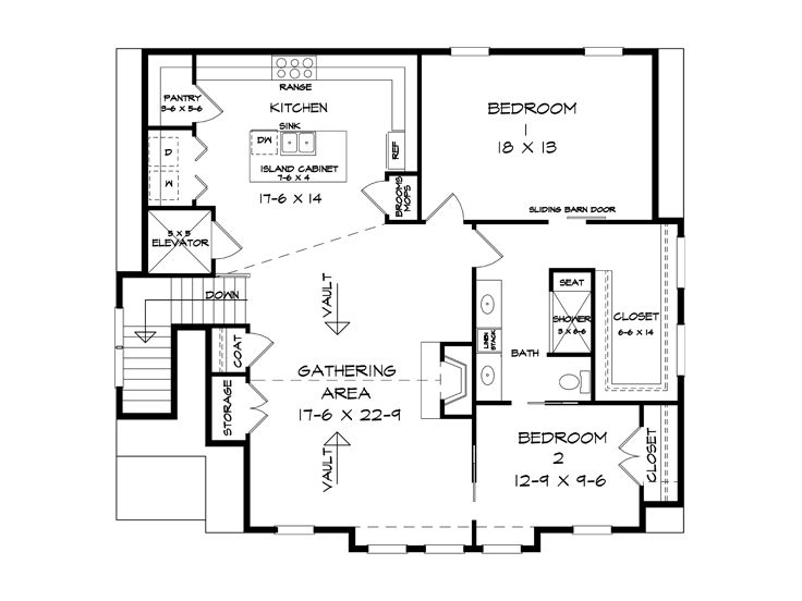 2nd Floor Plan, 019G-0033