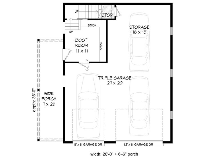1st Floor Plan, 062G-0165