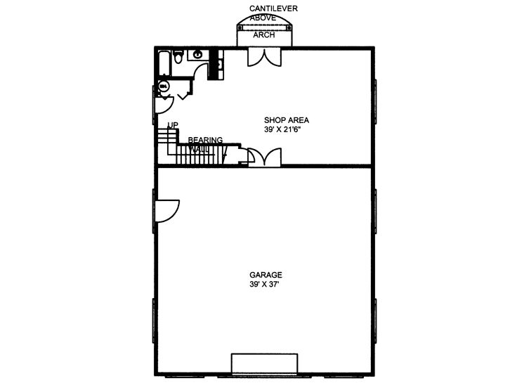 1st Floor Plan, 012G-0034