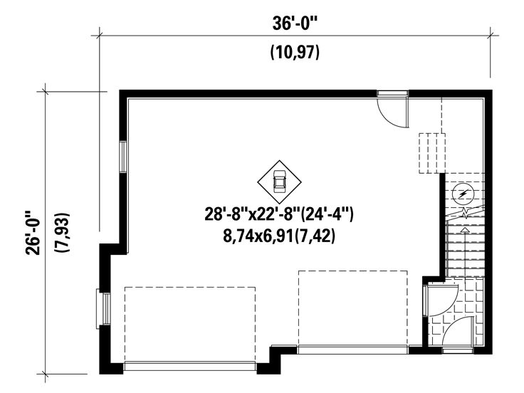 1st Floor Plan, 072G-0028