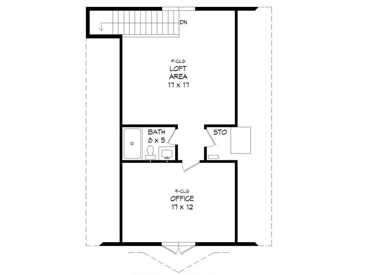 2nd Floor Plan, 062G-0147