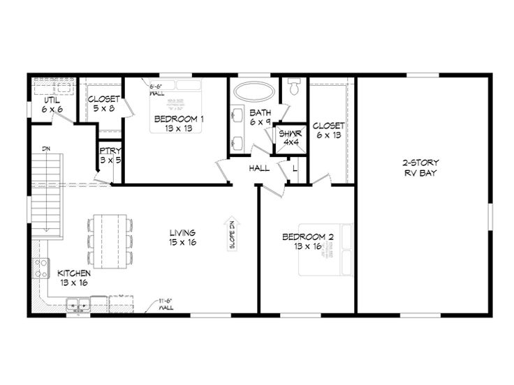 2nd Floor Plan, 062G-0233