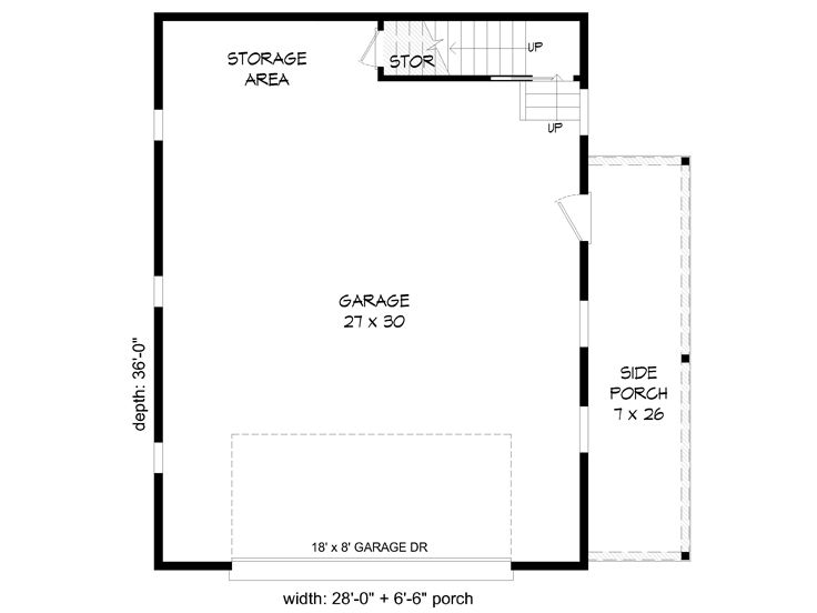 1st Floor Plan, 062G-0427
