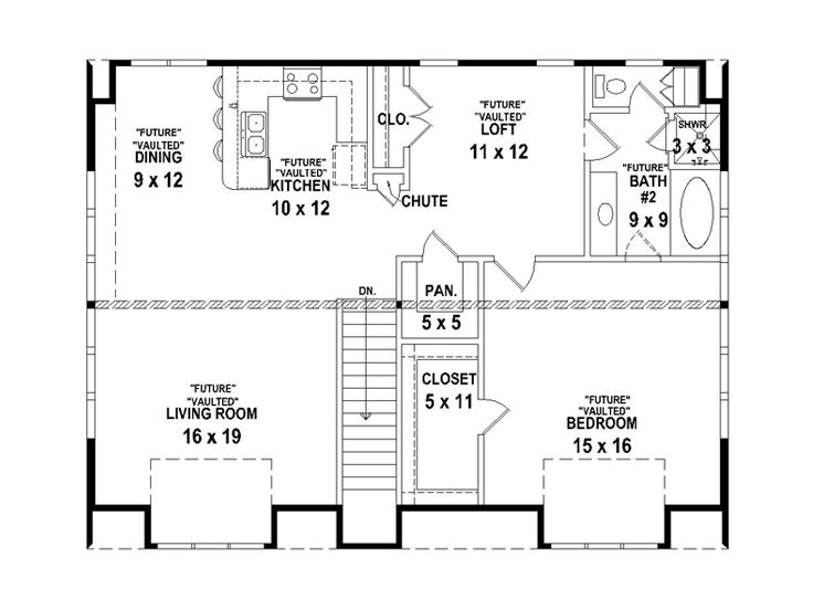 2nd Floor Plan, 006G-0117