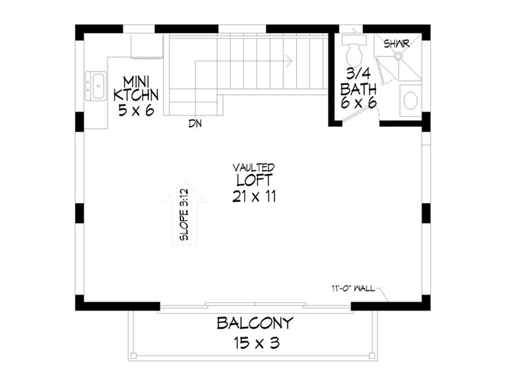 2nd Floor Plan, 062G-0287