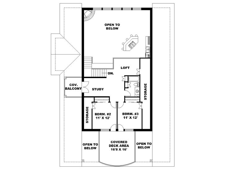 2nd Floor Plan, 012G-0135