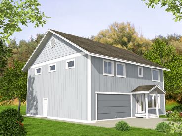 Garage Apartment Plan, 012G-0124