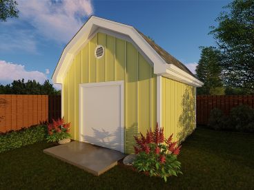 Barn-Style Shed Plan, 050S-0009