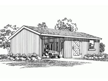 Utility Shed Plan, 033S-0005