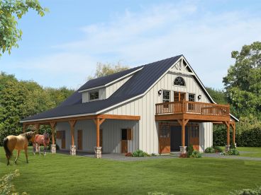 Horse Barn with Apartment, 062B-0036