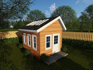 Garden Shed Plan, 050S-0014