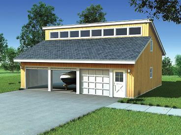 Garage Loft Plan, 047G-0008