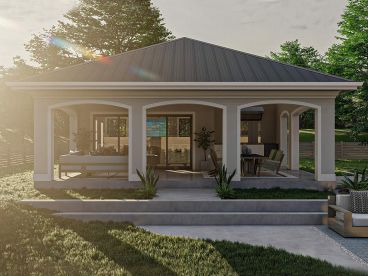 Pool House with Patio, 050P-0015