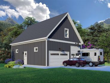 RV Garage Loft Plan, 062G-0426