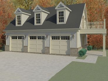 Garage Apartment Plan, 006G-0115