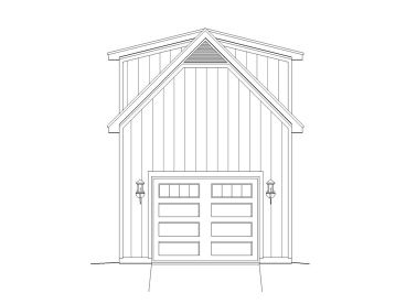 1-Car Garage Loft Plan, 062G-0057