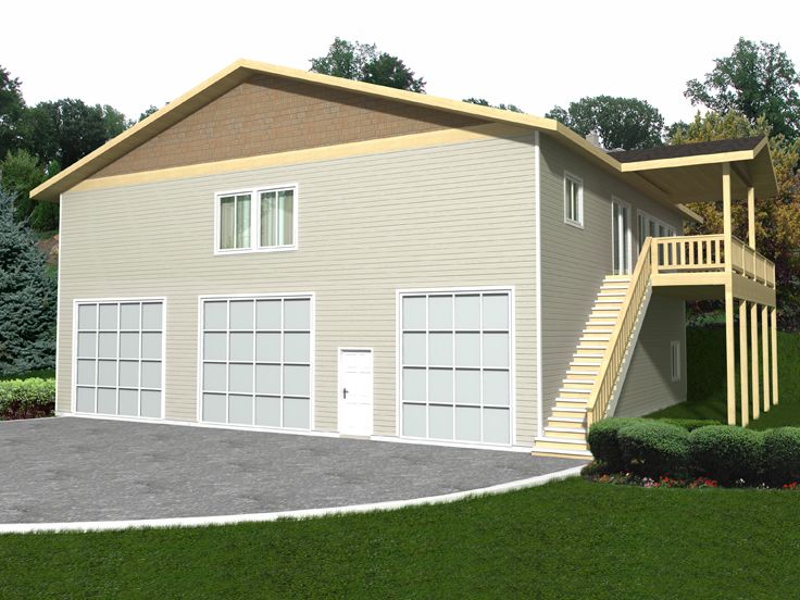 Garage Apartment Plan, 012G-0104