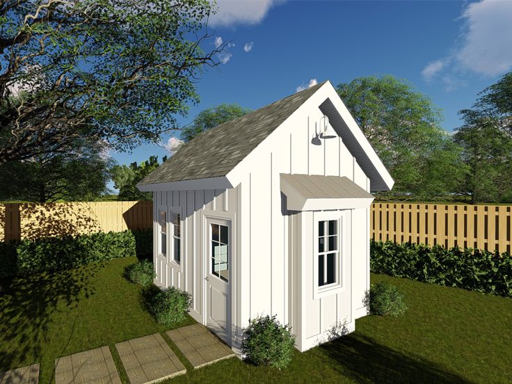 Garden Shed Plan, 050S-0011