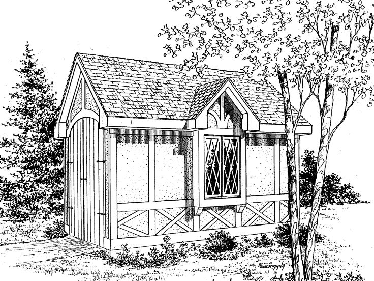 Tool Shed Plan, 057S-0004