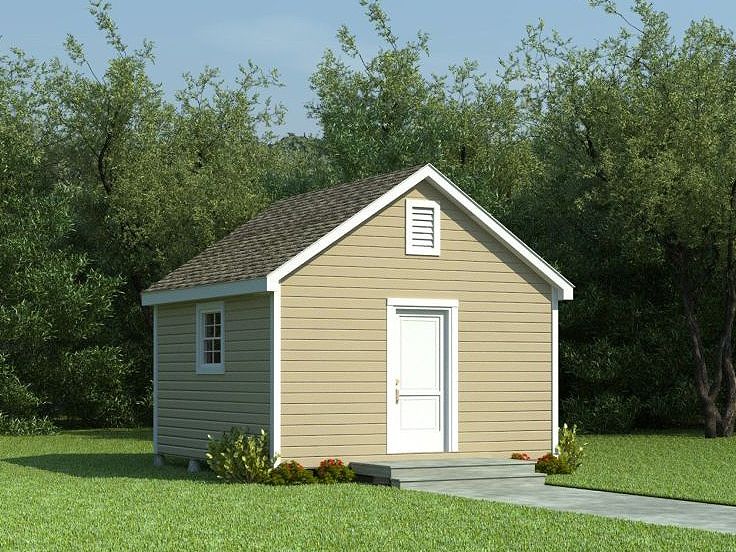 Garden Shed Plan, 006S-0003