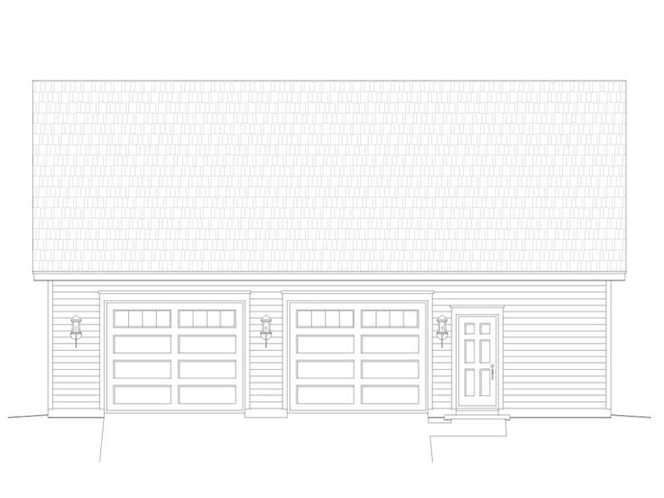 Garage Workshop Plan, 062G-0042
