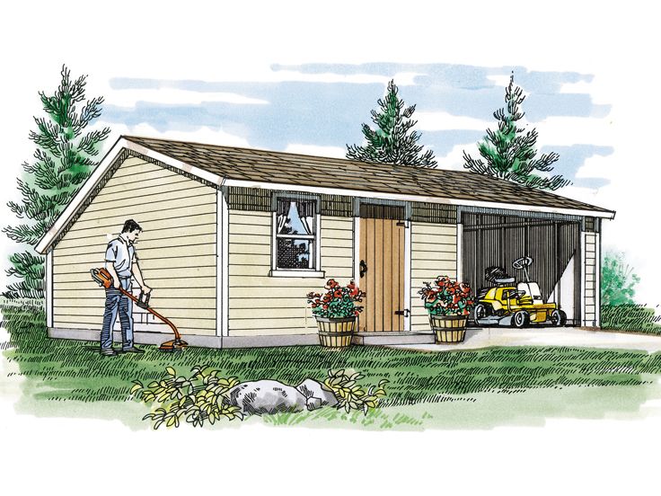 Utility Shed Plan, 033S-0003