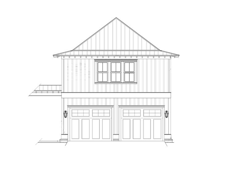 Garage Plan with Loft, 076G-0006