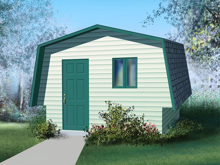 Utility Shed Plan, 072S-0004